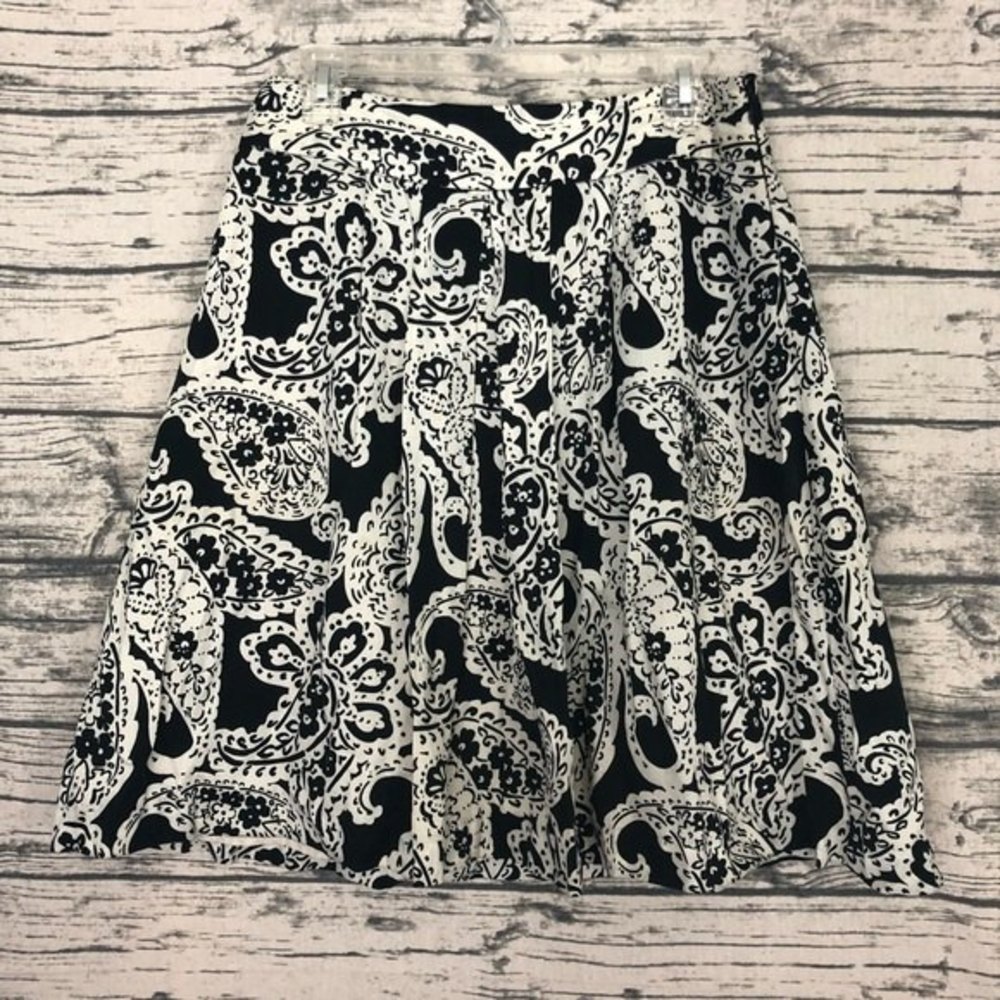 Merona Paisley Pleated Floral Skirt Size 4